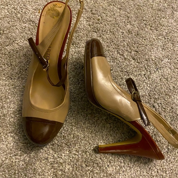 Brown & Tan Pumps - Picture 1 of 2